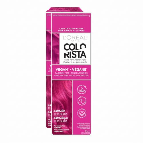 Semi Permanent Metallic Pink Hair Color Mask - Pack of 2 - Colorista