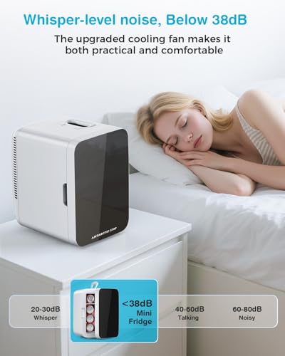 Antarctic Star White 10L Portable Mini Fridge for Cosmetics & Drinks