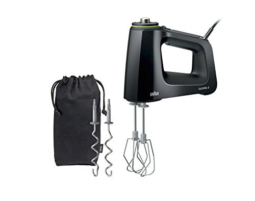 Braun MultiMix 5 Hand Mixer Black, 350W Electric Mixer with 9 Speeds & Accessories
