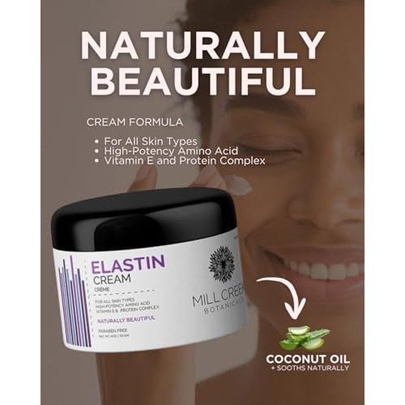 Mill Creek Botanicals Elastin Cream , 4 Ounce