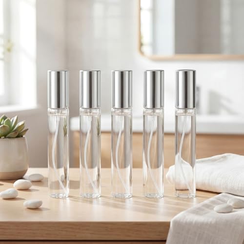 Yinder 25pcs 15ml Refillable Perfume Spray Bottles Silver - Travel & Cosmetic Containers
