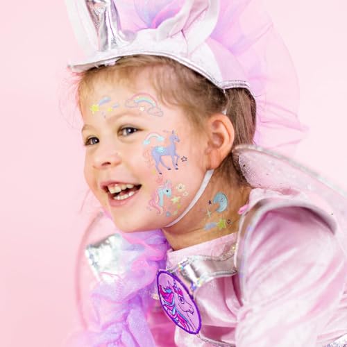 Cheerland 108pcs Unicorn Tattoos Girls Unicorn Birthday Party Decorations Magical Party Favors Birthday Pastel Party Supplies Rainbow Unicorns Temporary Tattoos Kids Temp Tats Girl Baby Shower