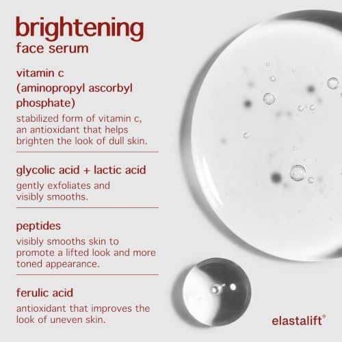 Brightening Vitamin C Facial Serum with Hyaluronic Acid & Anti-Aging Benefits - 1.75 Fl Oz - Brightening Vitamin C Serum