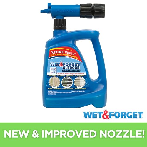 Wet & Forget Outdoor Stain Remover Hose End 96oz Pack of 2 for Roofs & Siding