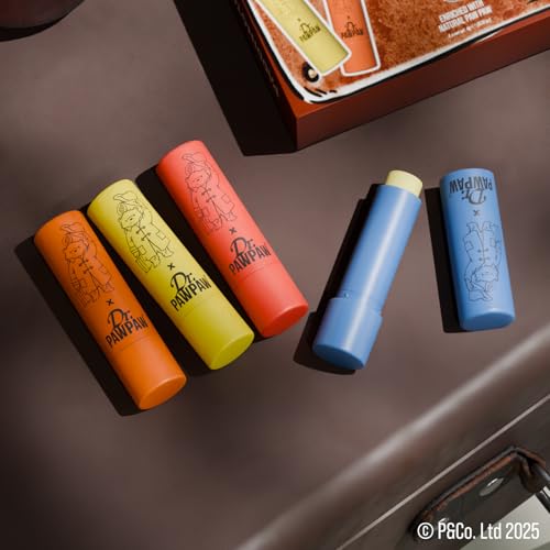 Dr. PawPaw Paddington Travel Collection - Natural Lip Balm with Aloe Vera - Gluten Free Lip Moisturizer to Nourish, Soften and Hydrate - 4 pc