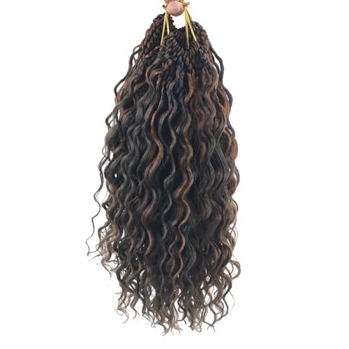 Pojui 12 Inch Ocean Wave Crochet Hair P1B/30 8 Packs Deep Wavy Curly Extensions