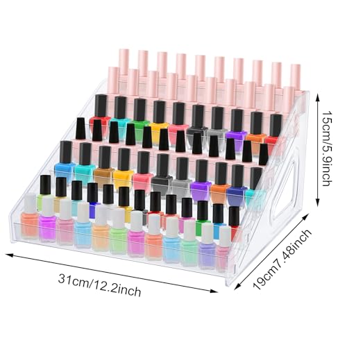 Acrylic Nail Polish Organizer 84 Bottle 7-Layer Display Rack