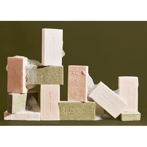 MALIN+GOETZ Mandelic Acid Exfoliating Bar | Triple-Milled Exfoliating + Cleansing Bar | Mandelic Acid, Lactic Acid, Pumice + Eucalyptus | Smooths, Softens + Brightens Skin | Vegan + Cruelty-Free(5 oz)