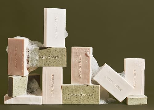 MALIN+GOETZ Mandelic Acid Exfoliating Cleansing Bar - Eucalyptus Scent, 5 oz - Triple-Milled
