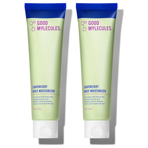 Good Molecules Lightweight Daily Moisturizer 3.4 Fl Oz Pack of 2 - Hydrating Face Cream for All Skin Types