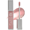 LED Light-Up Lip Gloss with Moisturizing Ingredients & Mirror - Non-Sticky Hydrating Lip Gloss in Buff