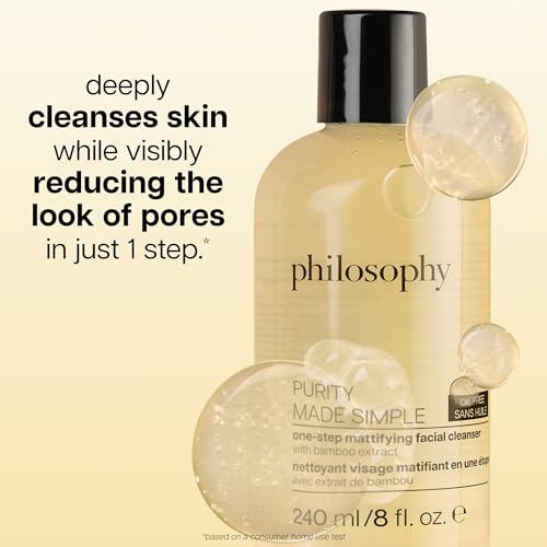 Purity Made Simple Mattifying Facial Cleanser with Bamboo Extract - Oil-Free, 8 Fl Oz