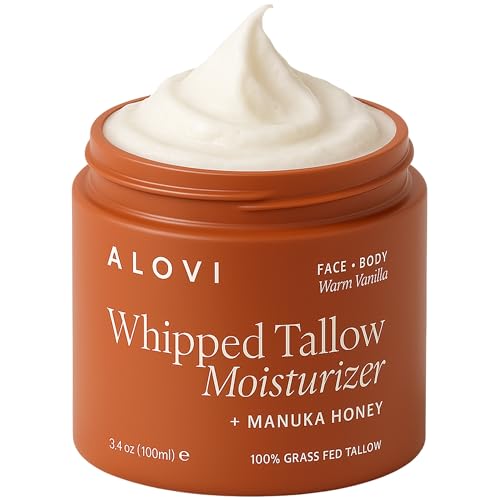 Whipped Tallow Moisturizer with Manuka Honey & Vanilla - Face & Body Hydration