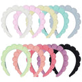 10 Pcs Terry Cloth Spa Headbands for Women Makeup & Skincare - Bulk Set
