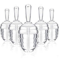 Maitys 18 Pieces Empty Lip Gloss Tubes Honey Pots Shaped Plastic Gloss Container Mini Clear Refillable Lip Balm Bottle Container with 2 Pieces Plastic Funnels for Women DIY Cosmetics, 6 ml
