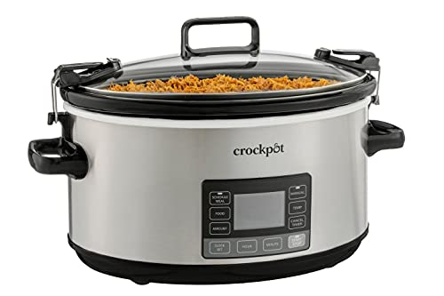 Slow Cooker - 7 Quart Programmable Crock-Pot with Digital Timer & Locking Lid
