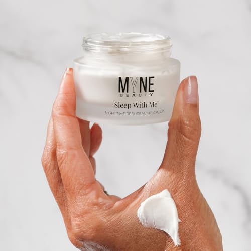 Sleep With Me Nighttime Resurfacing Cream -Anti-Aging Night Cream with Retinol, Vitamin C, Peptides, Niacinamide, Squalane, & Ceramides for Tone, Texture, Fine Lines, Wrinkles, & Hydration