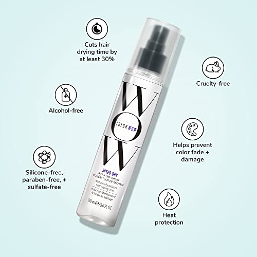Color Wow Speed Dry Blow Dry Heat Protectant Spray for Hair