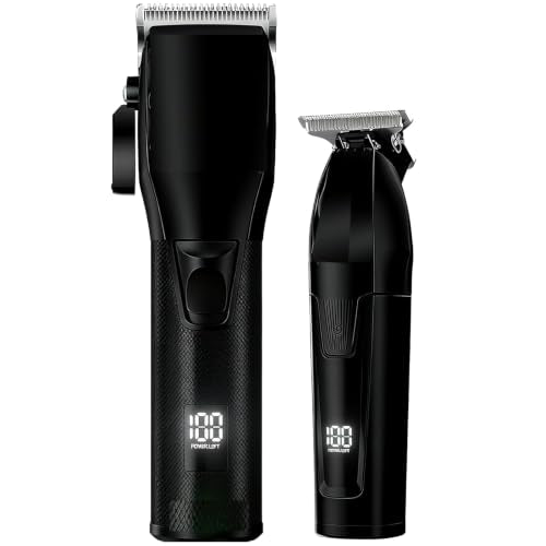 Cordless Hair Clippers and Beard Trimmer Set with LCD Display for Men Women - Professional Grooming Kit