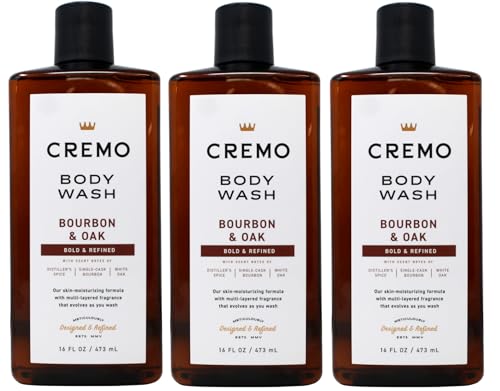 Men's Bourbon & Oak Body Wash - Moisturizing Shower Gel with Marula Oil