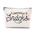 Decohim Inspired Emergency Snacks Makeup Bag Cosmetic Bag Funny Snack Bag Emergency Bag for Women Female Friend Sister Daughter Bestie Girl Mom Wife Coworker Christmas Birthday Friendship Gifts
