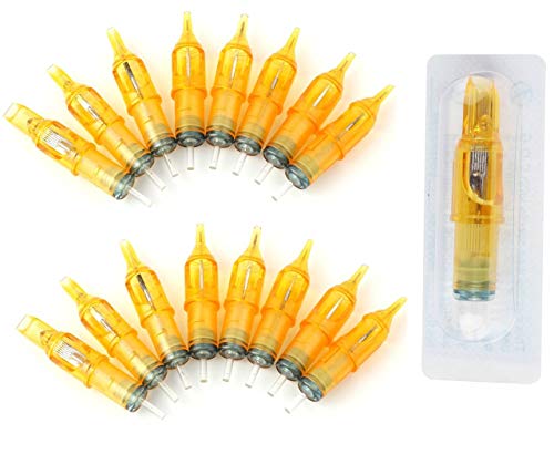 Disposable Tattoo Needle Cartridges 100 Pack Assorted RL, RS, M1 for Tattoo Machines