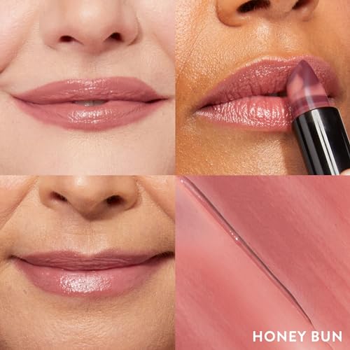 LAURA GELLER NEW YORK Italian Marble Sheer Lipstick, Honey Bun + Modern Classic Invisible Color Locking Lip Liner, Clear