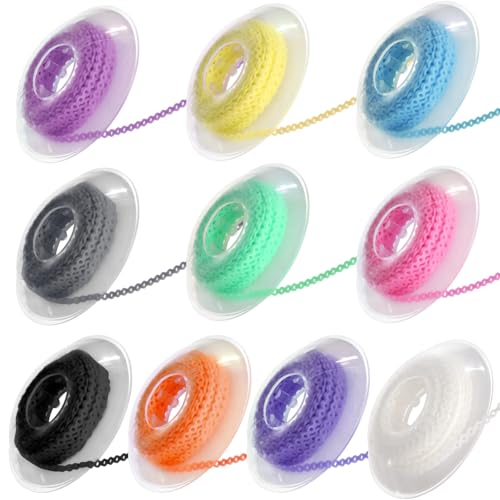 Orthodontic Power Chains Rubber Braces Ligatures 10 Rolls 15ft - Hypoallergenic & Durable