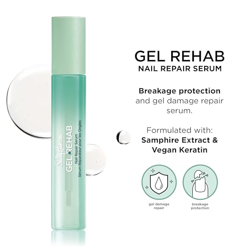 Sally Hansen Gel Rehab Nail Treatment Pen | Repair, Hydrate & Renew | Strengthens and Restores Damaged Nails | Keratin & Vitamin Complex | Easy, Mess-Free Nail Care on the Go