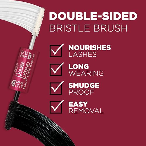 Lengthening Tubing Mascara - Black, 0.33 Fl Oz, Pack of 2 - Smudgeproof & Waterproof