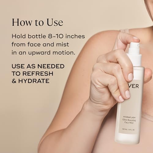 EVER HydraFlash Glow Boosting Face Mist ? Hydrating, Soothing & Radiance-Enhancing Facial Mist, Patented LSR10 Formula ? 4 fl oz