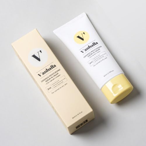 V¡¯anhalla Ceramide Moisturizing Serum in Cream 2.70fl.oz. | Vegan, Deep moisturizing, Nourishing, Glow skin. Daily facial moisturizer with Ceramide NP, 3 types of Hyaluronic acids, Panthenol