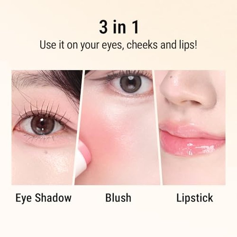MAKEHEAL SHEER STICK BLUSH, 3 in 1 Multi stick, moisturizing, creamy, lightweight, versatile, easy to use on the go, blends effortlessly, 6g 0.2 Oz (03 PINK FROLLY, 0.2 Oz)