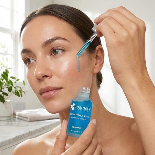 Cosmetic Skin Solutions Copper Peptide Serum 2 Fl Oz – GHK-Cu Anti-Aging with Hyaluronic, Ceramides & Peptides