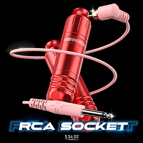 Red Rotary Tattoo Machine Kit with 20 Cartridges & Ink - Beginner Friendly