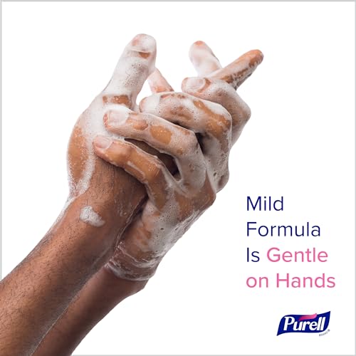 PURELL Antimicrobial Foaming Hand Soap, Light Fragrance, 1200 mL Refill for PURELL ES10 Automatic Soap Dispenser (Pack of 2) ? 8382-02
