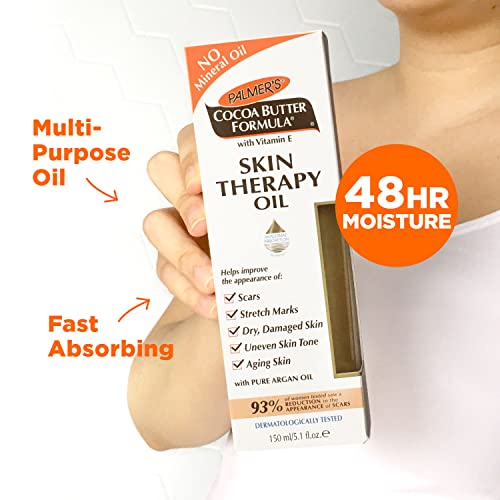 Palmer's Cocoa Butter Formula Moisturizing Swivel Stick with Vitamin E & Cocoa Butter Formula Skin Therapy Moisturizing Body Oil with Vitamin E, 5.1 Ounces