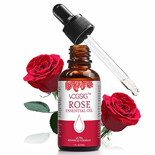 Rose Essential Oil 30ml - Aromatherapy, Skin Moisturizing, Anti-Aging, Reduce Pigmentation, Quickly Absorbed