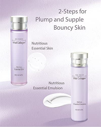 Age Focus Vital Collagen Skincare Set with Toner, Emulsion & Cream