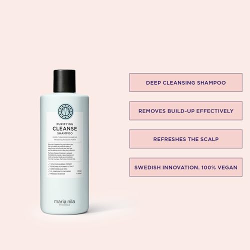 Maria Nila Purifying Cleanse Shampoo 11.8 Fl Oz - Deep Clarifying & Residue Removal
