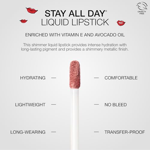 Miele Shimmer Liquid Lipstick - Long-Lasting Matte & Metallic Finish