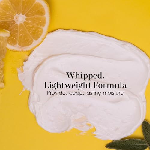 Natural Shea Butter Lemon Sage Body Butter for Dry Skin Moisturizer