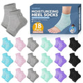 Moisturizing Toeless Heel Socks - Cracked Heel Repair, 6 Colors, 18 Pairs
