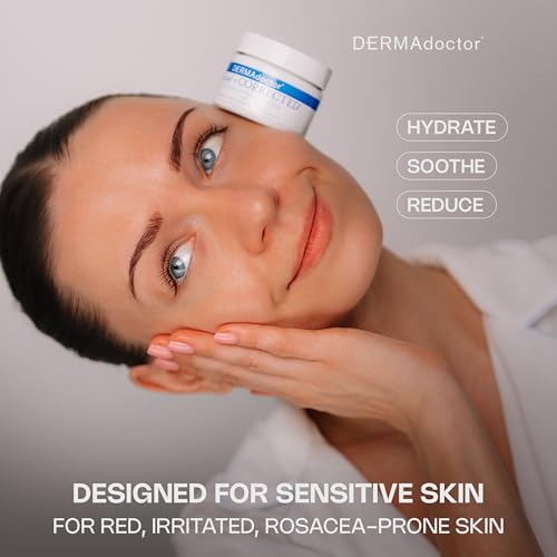 DERMAdoctor Hyaluronic Acid Moisturizer, Hydrating Moisturizer Face Cream Delivering Redness Relief For Face And Soothing Hydration with Squalane & Hyaluronic Acid White Tea Extract ? 1.7oz