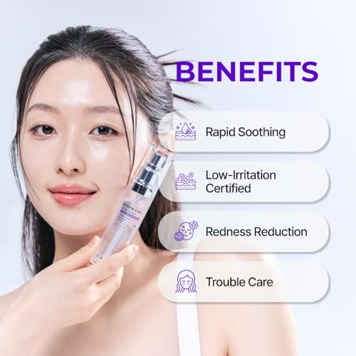 IZEZE Hyper CAA Cica Serum 1.01 Fl Oz, 30 ml | Centella Asiatica, Anti-fect, Soothing Serum for Face, Korean Skincare for Sensitive Skin, Acne Prone Skin