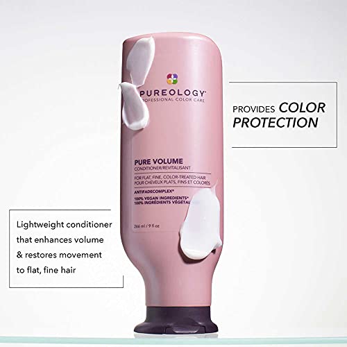 Pureology Pure Volume Conditioner - Enhances Volume and Movement, Lightweight Shampoo for Fine, Flat, Color Treated Hair