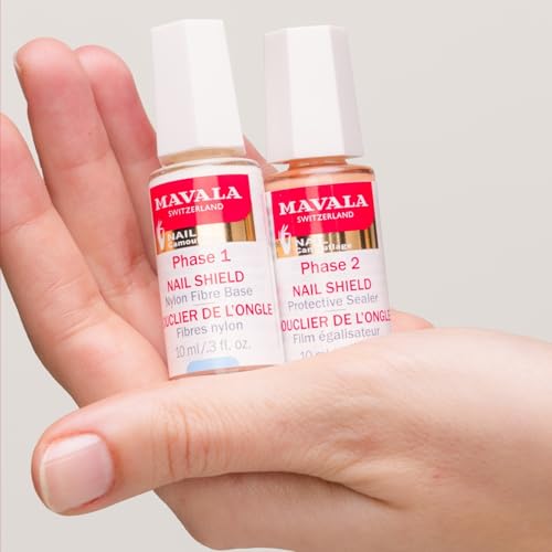 Mavala Nail Shield 2-Step Nail Strengthening & Repair Kit - Clear Top Coat & Hardener