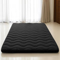 Japanese Floor Mattress Futon Full 3.5 Inch Thick Black - Foldable & Comfortable