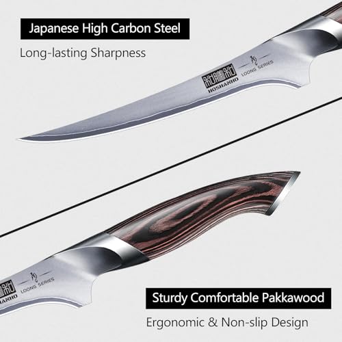 HOSHANHO 7-Inch Japanese Fish Fillet Knife - Super Sharp Boning Knife