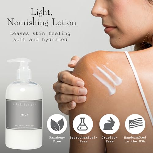 Milk Scented Shea Butter Body Lotion for Dry Skin - Sweet Coconut & Vanilla